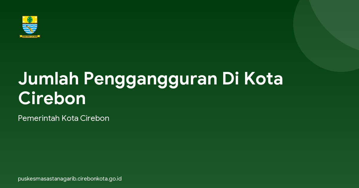 Jumlah Penggangguran Di Kota Cirebon