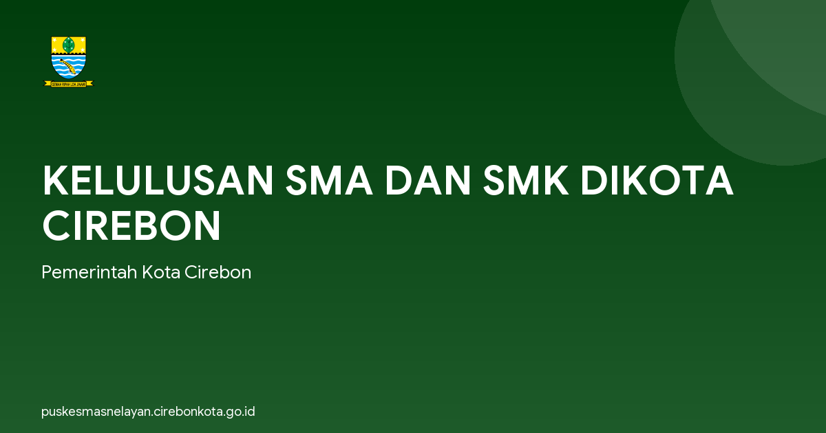 KELULUSAN SMA DAN SMK DIKOTA CIREBON