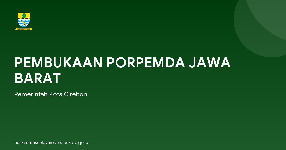 PEMBUKAAN PORPEMDA JAWA BARAT