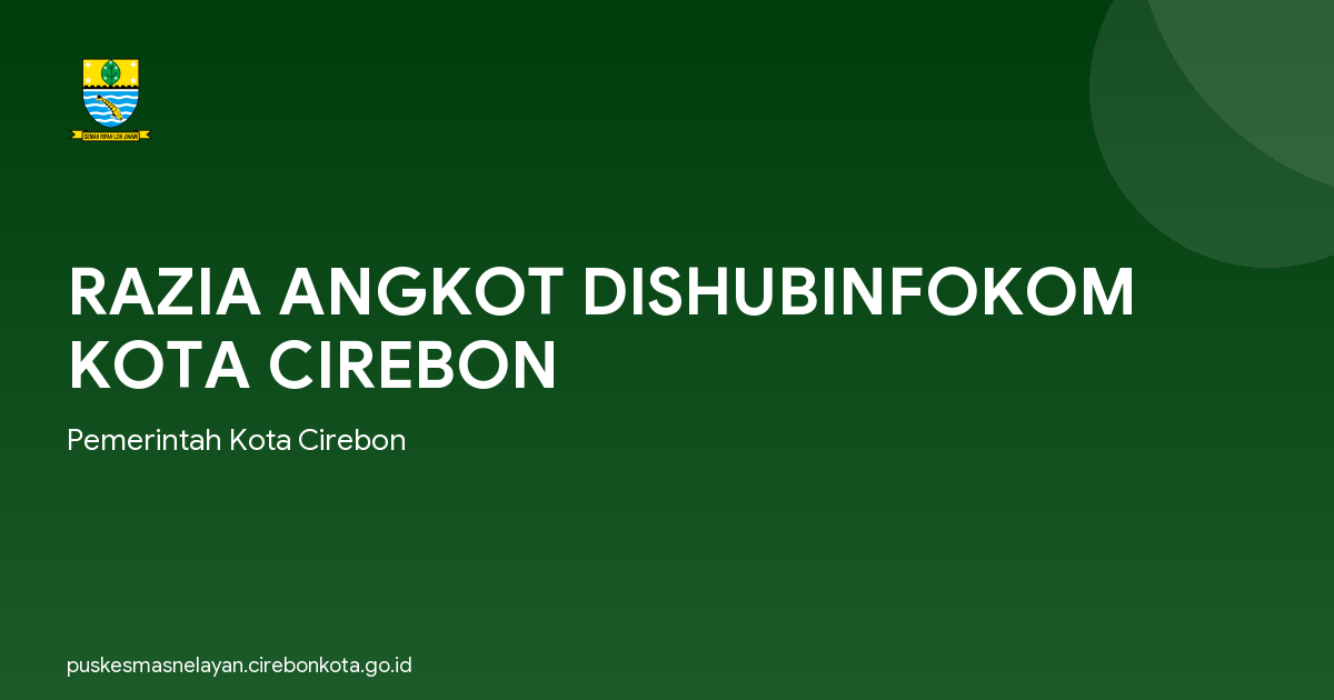 RAZIA ANGKOT DISHUBINFOKOM KOTA CIREBON